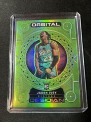 Jaden Ivey [Green Flood] #15 Basketball Cards 2022 Panini Obsidian Orbital Prices