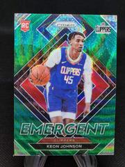 Keon Johnson [Green Prizm] #6 Basketball Cards 2021 Panini Prizm Emergent Prices