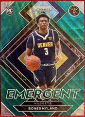 Bones Hyland [Green Wave] Basketball Cards 2021 Panini Prizm Emergent Prices