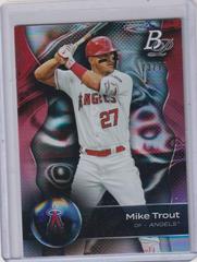 Mike Trout [Platinum Bar] #100 Baseball Cards 2023 Bowman Platinum Prices