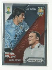 Luis Suarez, Wayne Rooney Soccer Cards 2014 Panini Prizm World Cup Matchups Prices