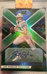 Justin Herbert [Autograph Green] #49 Football Cards 2022 Panini XR Prices