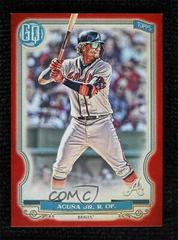 Ronald Acuna Jr. [Red] #187 Baseball Cards 2020 Topps Gypsy Queen Prices