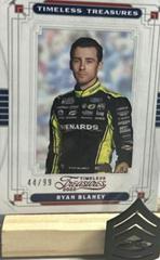 Ryan Blaney [Red] #8 Racing Cards 2022 Panini Chronicles Nascar Timeless Treasures Prices