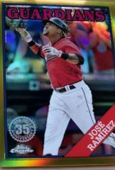 Jose Ramirez [Gold] Baseball Cards 2023 Topps Chrome 1988 Prices