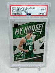 Jayson Tatum [Red] #5 Basketball Cards 2019 Panini Clearly Donruss My House Prices