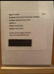 Jordan Davis [Gold] Football Cards 2022 Panini Immaculate Collegiate Signature Moves Prices