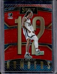 Ja Morant [Red] #1 Basketball Cards 2022 Panini Select Numbers Prices