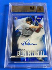 Andrew Benintendi [Blue Wave Refractor] #FA-AB Baseball Cards 2017 Topps Finest Autographs Prices