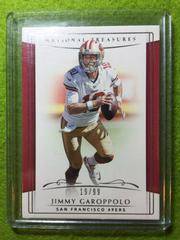 Jimmy Garoppolo [Red Jersey Number] #84 Football Cards 2018 National Treasures Prices