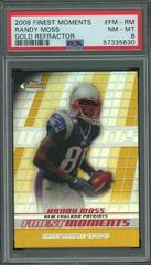 Randy Moss [Gold Refractor] #FM-RM Football Cards 2008 Topps Finest Moments Prices