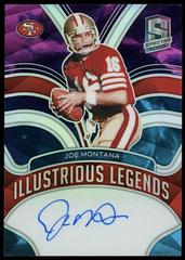 Joe Montana [Nebula] #ILS-JMO Football Cards 2022 Panini Spectra Illustrious Legends Autographs Prices