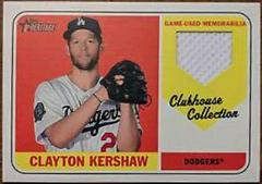 Clayton Kershaw Baseball Cards 2018 Topps Heritage Clubhouse Collection Relics Prices