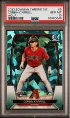 Corbin Carroll [Aqua] #5 Baseball Cards 2023 Bowman Chrome Sapphire Prices