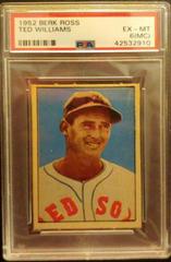 Ted Williams Baseball Cards 1952 Berk Ross Prices