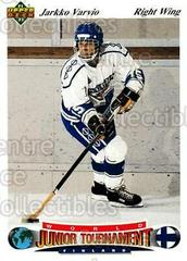 Jarkko Varvio #39 Hockey Cards 1991 Upper Deck Czech World Juniors Prices