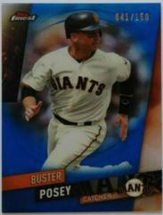Buster Posey [Blue Refractor] #11 Baseball Cards 2019 Topps Finest Prices