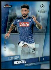 Lorenzo Insigne [Blue Refractor] #34 Soccer Cards 2019 Finest UEFA Champions League Prices