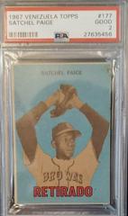 Satchel Paige #177 Baseball Cards 1967 Venezuela Topps Prices