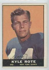 Kyle Rote Football Cards 1961 Topps Prices