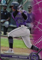 Adael Amador [Fuchsia Refractor] #BCP-109 Baseball Cards 2022 Bowman Chrome Prospects Prices