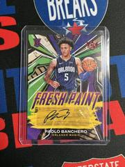 Paolo Banchero [Ruby] #FP-PBO Basketball Cards 2022 Panini Court Kings Fresh Paint Autographs Prices