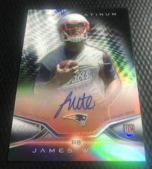 James White [Black Refractor] Football Cards 2014 Topps Platinum Rookie Autograph Prices