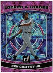 Ken Griffey Jr. [Pink Fireworks] Baseball Cards 2023 Panini Donruss Locked and Loaded Prices