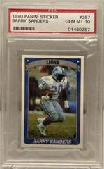 Barry Sanders #257 Football Cards 1990 Panini Sticker Prices