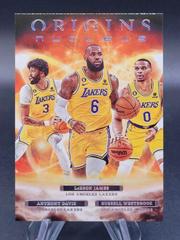 Russell Westbrook, Anthony Davis, LeBron James #15 Basketball Cards 2022 Panini Origins Nucleus Prices
