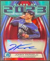 Jonny Farmelo [Red] Baseball Cards 2023 Bowman Draft Class of Autographs Prices