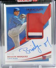 Brailyn Marquez [Patch Autograph] #102 Baseball Cards 2021 Panini Immaculate Collection Prices