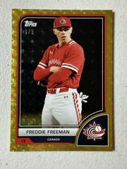 Freddie Freeman [SP Variation FoilFractor] #2 Baseball Cards 2023 Topps World Classic Prices