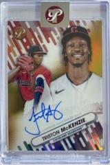 Triston McKenzie [Gold] Baseball Cards 2023 Topps Pristine Fresh Faces Autographs Prices