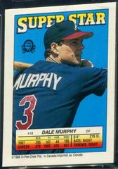 Dale Murphy, J. Samuel, J. Clancy Baseball Cards 1988 O Pee Chee Stickers Prices