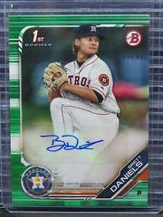 Brett Daniels [Green] #PA-BD Baseball Cards 2019 Bowman Prospect Autographs Prices