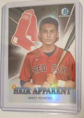 Mikey Romero [Refractor] Baseball Cards 2022 Bowman Draft Heir Apparent Prices