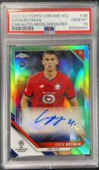 Sven Botman [Neon Green Refractor] Soccer Cards 2021 Topps Chrome UEFA Champions League Autographs Prices