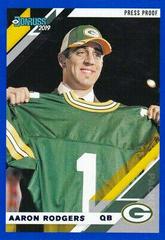 Aaron Rodgers [Blue Press Proof] #98 Football Cards 2019 Donruss Prices