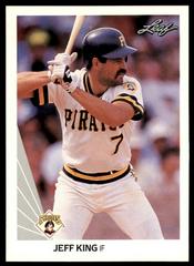 Jeff King #163 Baseball Cards 1990 Leaf Prices