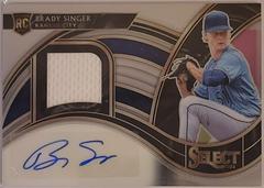 Brady Singer Baseball Cards 2021 Panini Select Rookie Jersey Autographs Prices