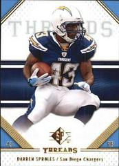 Darren Sproles #24 Football Cards 2009 SP Threads Prices