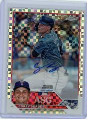 Corey Seager [Xfractor] #ASGA-CS Baseball Cards 2023 Topps Chrome Update All Star Game Autographs Prices