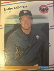 Rocky Childress Baseball Cards 1988 Fleer Update Glossy Prices