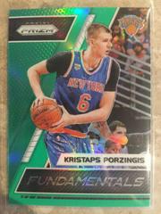 Kristaps Porzingis [Green Prizm] #18 Basketball Cards 2017 Panini Prizm Fundamentals Prices