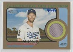 Clayton Kershaw [Gold] Baseball Cards 2022 Topps Heritage Clubhouse Collection Relics Prices
