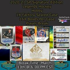 Daniel Sedin Hockey Cards 2020 SP Signature Edition Legends Prices