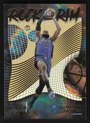 LeBron James [Gold] #1 Basketball Cards 2022 Panini Recon Rock the Rim Prices