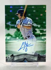 Chris Taylor [Green Refractor] #AP-CT Baseball Cards 2014 Bowman Platinum Autograph Prospects Prices