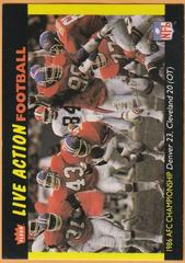 1986 AFC Championship [Denver vs. Cleveland] Football Cards 1987 Fleer Team Action Prices